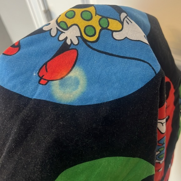 Vintage Mickey and Minnie Reversible Mouse Quilt Sweater Primary Color - Picture 5 of 14